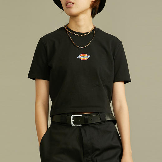 Dickies女式短款LOGO短袖T恤 舒适百搭修身短袖 DK012314 商品图0