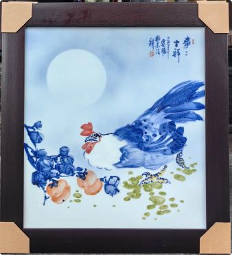 花鸟小瓷板 商品图0