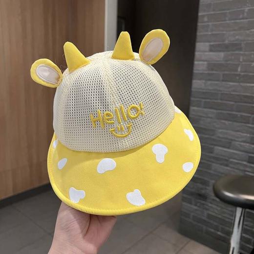宝宝遮阳帽夏季大檐网眼婴儿渔夫鸭舌帽薄款男女儿童防晒棒球帽 商品图3