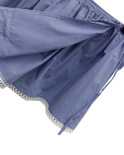 女款格纹压褶系带短裙 可配套装la017 商品图2