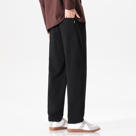 gxgjeans男装【经典百搭】男士休闲裤2026春款纯色系带校园通勤直筒长裤男K&C 商品图5