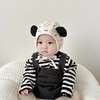 婴儿帽子春秋薄款女宝宝婴幼儿胎帽新生囟门春秋季防风护耳帽男宝 商品缩略图1