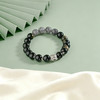 【宏艺珠宝】玄墨守安·足银黑曜石手串 商品缩略图1