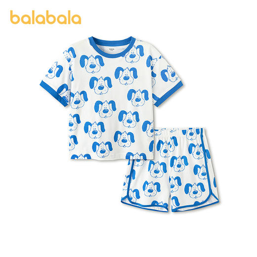 【商场同款】巴拉巴拉儿童睡衣套装夏季薄款空调服男童家居服纯棉 商品图4