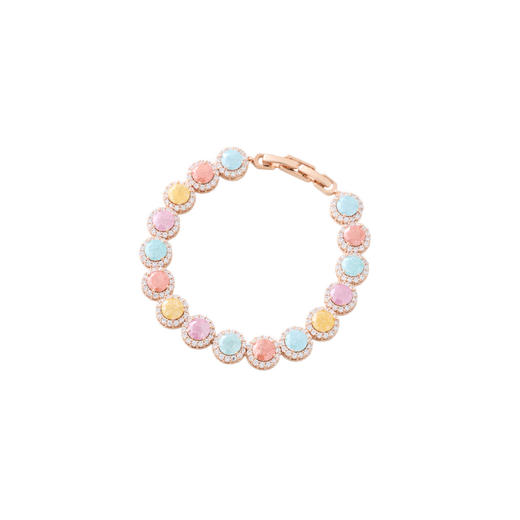 三彩2026新款多巴胺彩虹冰花锆石手链轻奢多宝甜酷个性音乐节出游 商品图3