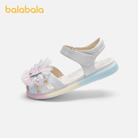 【商场同款】巴拉巴拉童鞋儿童休闲鞋女童2026夏新款甜美精致凉鞋