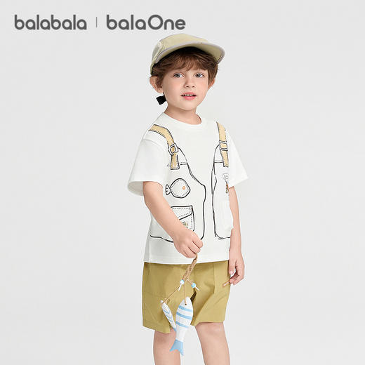 【balaOne】巴拉巴拉童装儿童短袖t恤男女童2026新款夏装纯棉上衣 商品图2