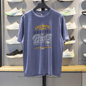 MJ｜李宁短袖T恤2025秋季新品反伍BADFIVE男子宽松休闲文化衫AHSV217-4