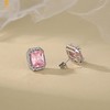 【香港周六福黄金钻石首饰】K铂金CNC彩宝钻石粉色浪漫耳钉 商品缩略图1