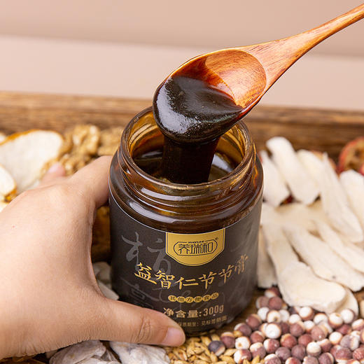 养瑞和丨益智仁节节膏300g/瓶·赠勺·成长搭档身体壮壮·膏方膏滋·牡蛎·益智仁·沙棘·黑芝麻·核桃·山药·麦芽·鸡内金·佛手·五指毛桃 商品图4