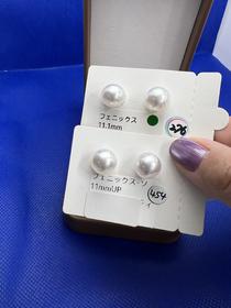 【日本溯源之旅】裸珠 11.1-11.2mm澳白凤凰对珠 炫色宝石光 （展会产品拍下后不支持7天无理由退换货）