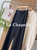 专柜实拍【版正高品质！】拉夏贝尔/La Chapelle棉质柔软筋骨感~纯色暗扣直筒休闲裤时尚显瘦长裤女 商品缩略图4