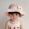 宝宝防晒帽儿童帽子夏季女童遮阳草帽夏天外出太阳帽沙滩帽女孩草3岁-8岁 商品缩略图2