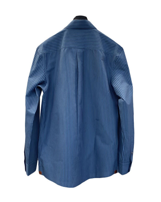 男款条纹刺绣长袖衬衫la 商品图1