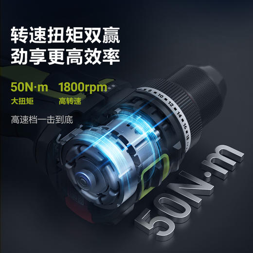 【威粉福利购】威克士无刷12伏迷你智控钻50NM手电钻WU135 商品图4