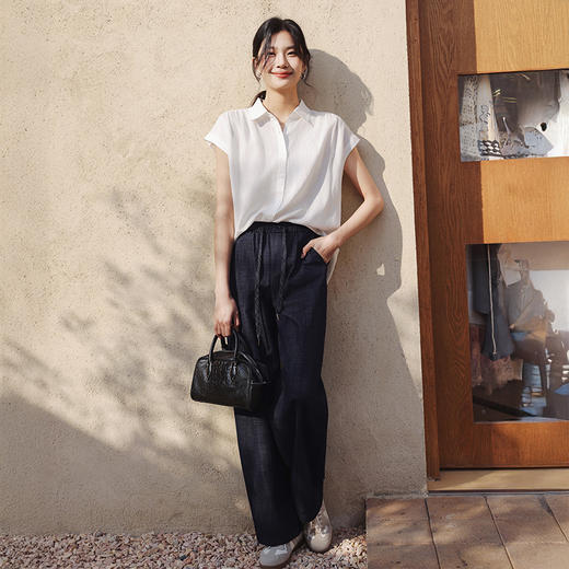 SAKURA樱花 棉麻牛仔裤 软糯亲肤 活动自在无束缚 26101 商品图2