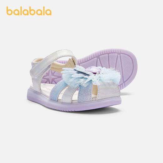 【商场同款】巴拉巴拉童鞋儿童休闲鞋女童2026夏新款甜美精致凉鞋 商品图1