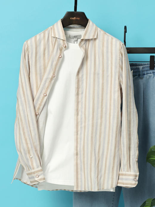 【蓝海假日】callisto定制亚麻花衬衫系列 商品图1