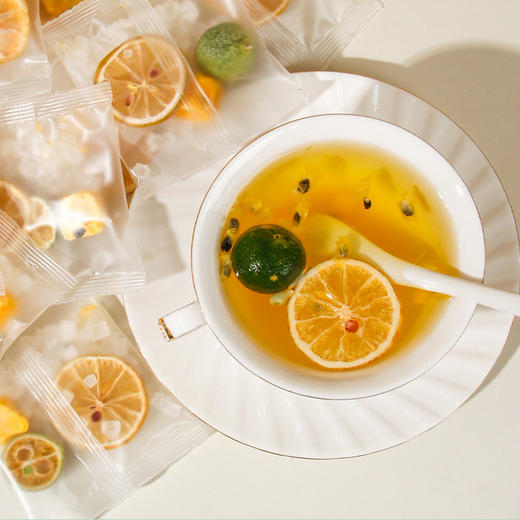 青桔柠檬百香果茶水果茶冷泡茶袋装组合茶包支持代发金桔百香果茶 商品图2