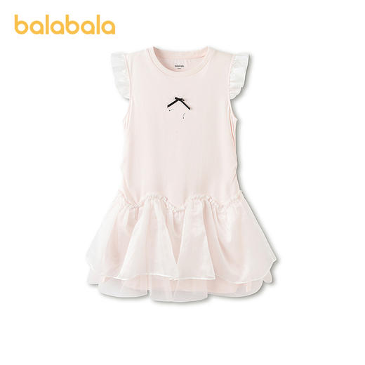 【商场同款】巴拉巴拉童装女童裙子儿童连衣裙2026新款夏装网纱裙 商品图0