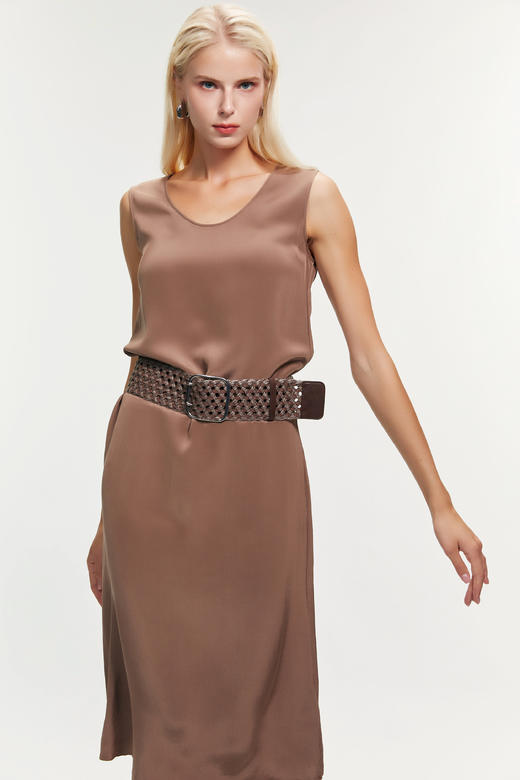 SAFICOO 6A 级桑蚕丝多场合轻奢连衣裙 商品图4