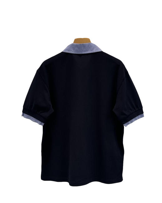 女款假两件短袖Polo衫la017 商品图1
