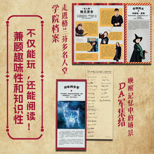 哈利波特魔法宝盒 格兰芬多 华纳官方正版授权哈利波特周边宝盒拉页电影道具幕后故事格兰芬多吧唧校徽贴纸 商品图4