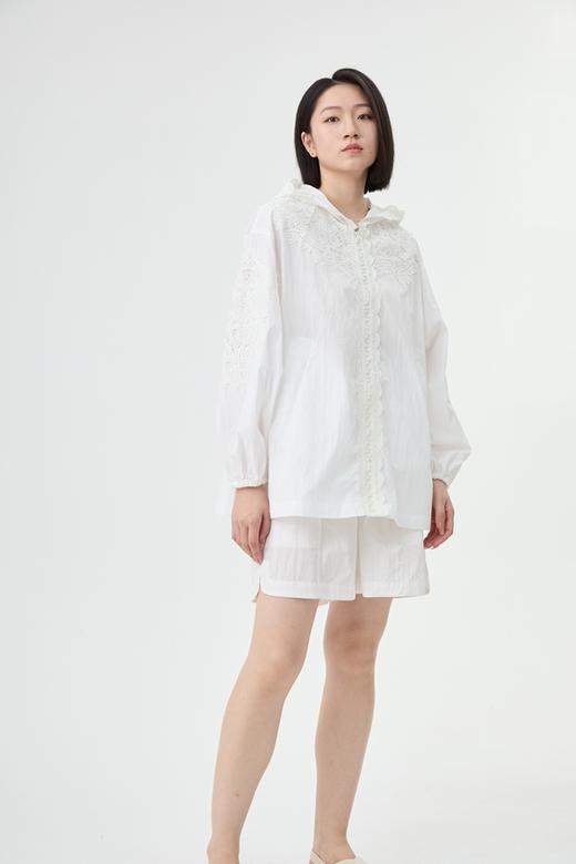 【巨显瘦推荐】水淼2026春夏新品一手长花边防晒拉链外套2148 商品图0