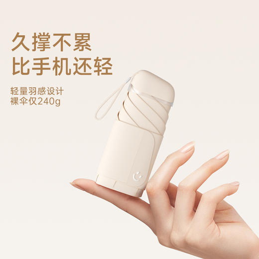 左都 防晒伞  微笑卡片伞 送绒布套ZD208 商品图2