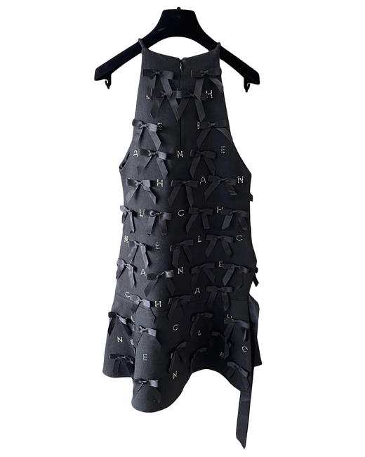 女款蝴蝶结闪钻吊带连衣裙he025 商品图1