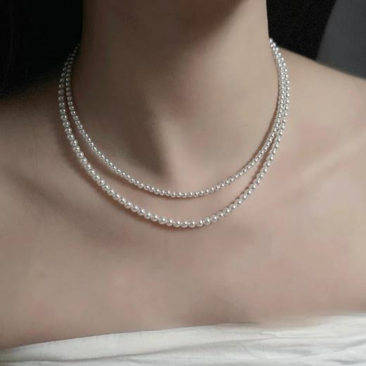 福利！baby珠套组 3-4mm/4-5mm，近圆细微微瑕ji光淡水珍珠项链组合 商品图3