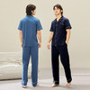 爱帝男士纯棉睡衣大码短袖长裤薄款家居服套 商品缩略图4