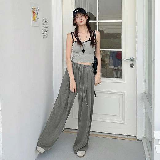 【自由身呼吸，软而不变形】【慵懒松弛，时髦百搭】春夏季新款女四色莱赛尔天丝牛仔裤高腰直筒阔腿凉感天丝牛仔裤 商品图3