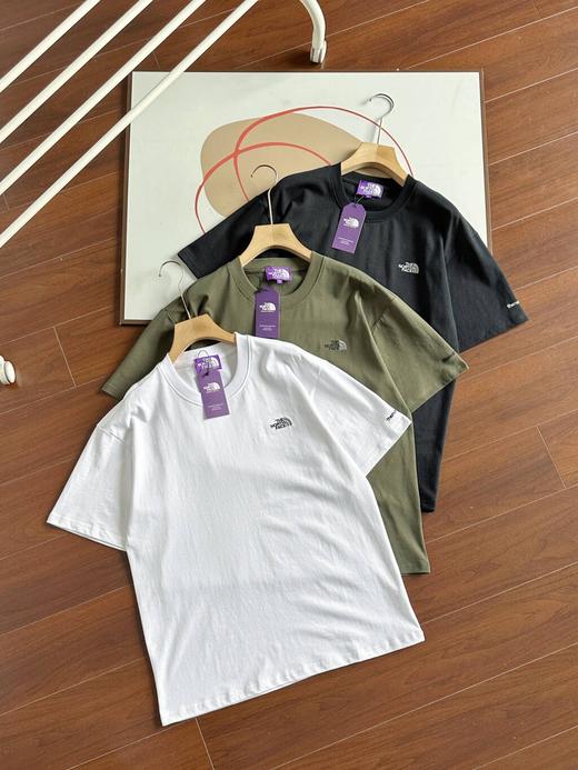 刺绣短袖T恤 采用高克重230克，洗水面料， 商品图1