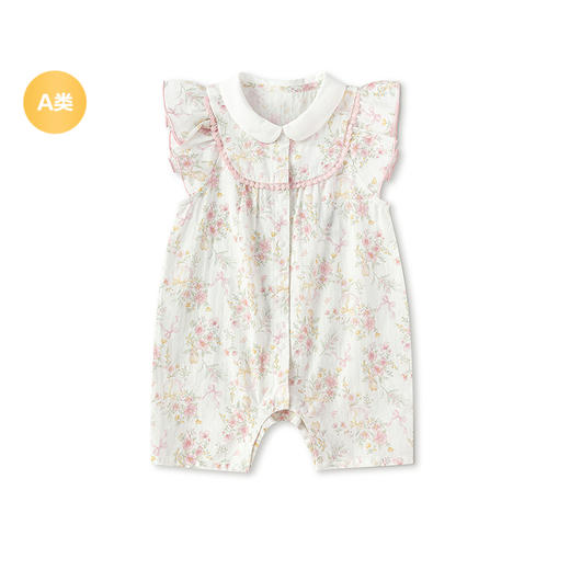 【balaOne】巴拉巴拉宝宝连体衣婴儿哈衣女童2026新款精致甜美萌 商品图4