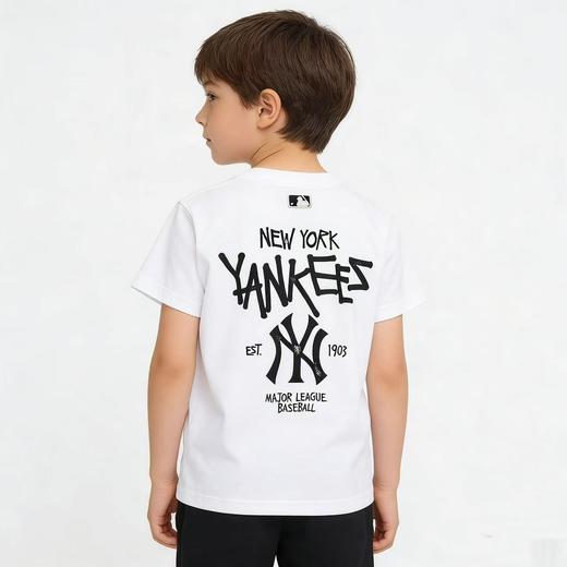 点此购买120-160MLB洋基队夏季儿童字母印花短袖T恤 kk 344051 商品图7