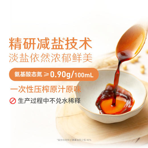 500ML禾然淡盐有机酱油 商品图2