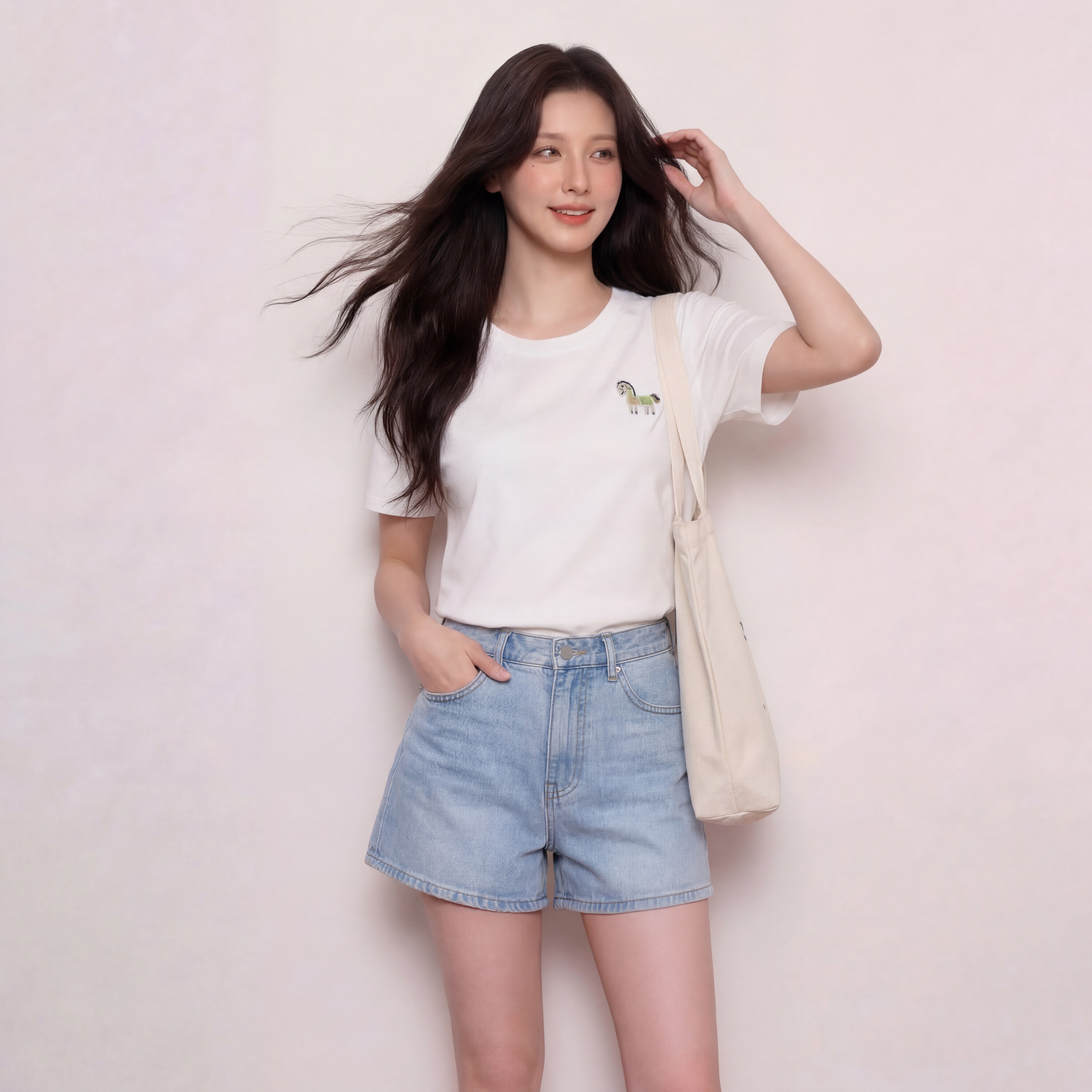 奢姿大码女装2026夏季减龄卡通绣花圆领T恤胖妹妹时尚休闲上衣9962160135