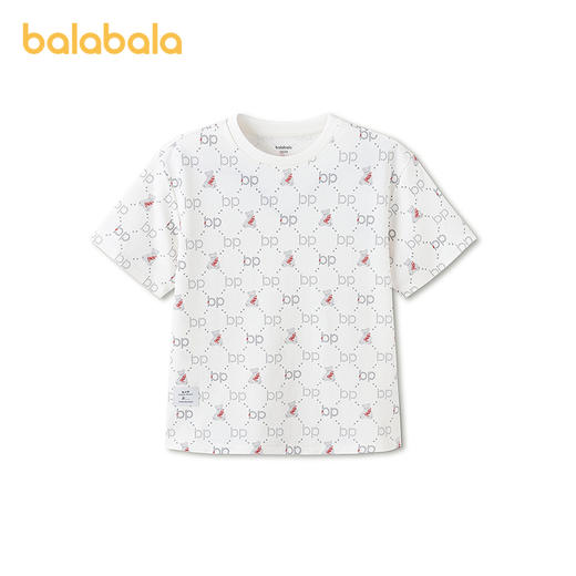 【商场同款】巴拉巴拉童装男童短袖t恤儿童2026新款夏装舒适上衣 商品图0