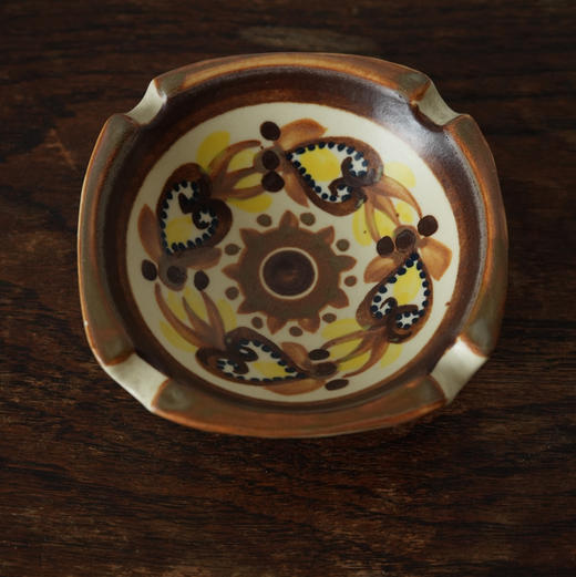 法国中古手绘Quimper陶瓷烟缸 商品图1