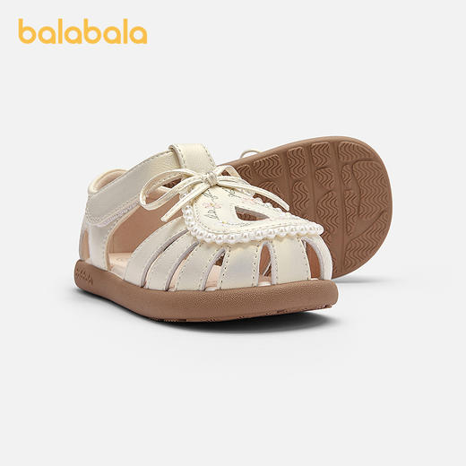 【商场同款】巴拉巴拉童鞋儿童稳步鞋女童2026夏季新精致刺绣凉鞋 商品图1