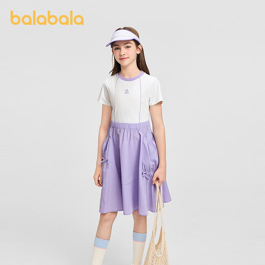 【商场同款】巴拉巴拉童装女童裙子儿童连衣裙2026新款夏速干防晒 商品图1