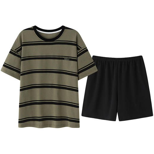 短袖睡衣女夏季薄款带胸垫卡通少女学生圆领夏天家居服 商品图4