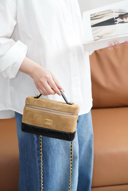 香奈儿 26ss 麂皮拼皮LP盒子包 商品图6