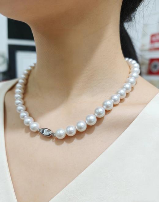 爱迪生正圆强光 11-12mm淡水珍珠项链 微瑕高性价比 大气通勤 [发：5] 商品图1