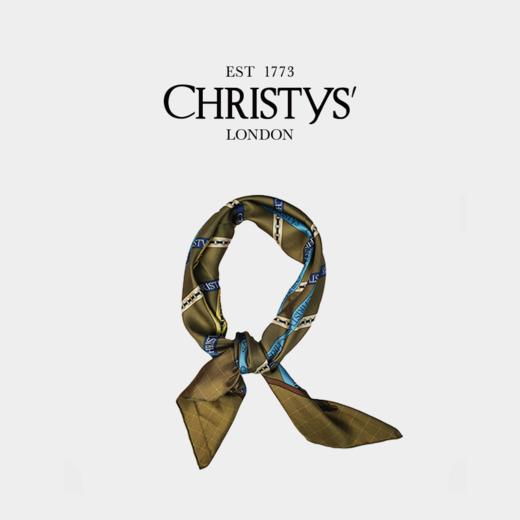 【新品】Christys'百年皇室品牌 100%桑蚕丝丝巾复古老花大方巾 商品图7