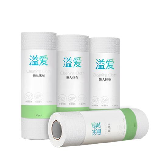 溢爱5大卷家用次抛懒人抹布50段/卷 干湿两用不沾油 能做去油洗碗布 商品图6