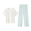 爱帝女士棉莫代尔轻体极简风短袖长裤家居服套装 商品缩略图8