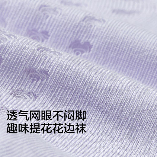 【商场同款】巴拉巴拉儿童袜子夏季新款网眼透气女童花边袜两双装 商品图3