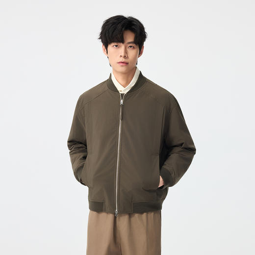 gxgjeans男装【热卖推荐】男士夹克2026春款纯色日常百搭通勤棒球领外套男K&C 商品图6